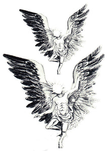 Disposable Waterproof Tattoo Sticker Fallen Angel