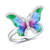 Colorful Epoxy Butterfly Ring Enamel Paint Set