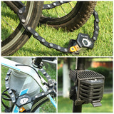 Cadeado de bicicleta dobrável com 3 chaves Hamburg-Lock Alloy Anti-Theft Strong Security Cadeado dobrável para bicicleta Suporte de montagem Cadeado de corrente de bicicleta