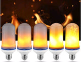 Simulation flame bulb LED flame light beating flame three gear  E27 universal screw tone atmosphere light bar