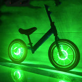 Bicicleta de equilíbrio infantil, tambor de flores, bicicleta de vento, fogo, patins, luz USB