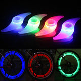 Raios de bicicleta Lâmpada Ciclismo Bicicleta Willow LED Roda Fio Luzes À Prova D'Água Bicicleta Lâmpada Ciclismo Pneu Válvula Tampas Roda