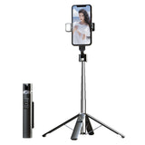 Quadrupod Double Fill Light Celular Bluetooth-compatível Selfie Stick