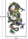 Tattoo stickers waterproof simulation green fashion dragon totem tattoo stickers