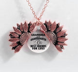 Sunflower Double-layer Lettering Necklace