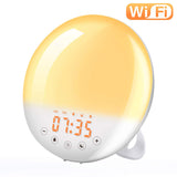 WiFi Voice Control Intelligent Alarm Clock, Sunrise Natural Wake-up Light