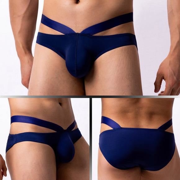 Summer Breathable Exquisite Ice Silk A Men's Triangle Underwear Nightclub Low Waist Trendy