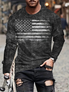 European And American Style Long Sleeve Men's Daily Casual Style XINGX Printing