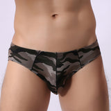 Men's Nylon Printed Camouflage U-shaped Triangular Underwear