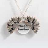 Sunflower Double-layer Lettering Necklace