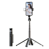 Quadrupod Double Fill Light Celular Bluetooth-compatível Selfie Stick