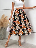 Ladies' Printed Fashionable A-list Casual Skirt