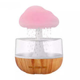 2-in-1 Desk Humidifier Rain Cloud Aromatherapy Essential Oil Zen Diffuser & Raining Cloud Night Light Mushroom Lamp