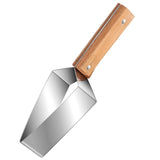 Novo divisor de melancia Artefato de corte de melancia 430 Aço inoxidável Peça de corte Divisor Faca de corte triangular de melão doméstico Faca de frutas Utensílios de cozinha