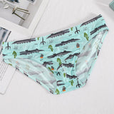 Briefs Printed Ice Silk Underwear Breathable Refreshing Thin Panties