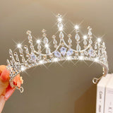 Crianças Crianças Coroa Cocar Meninas Princesa Coroa Grampo de Cabelo