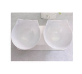 Cat Double Bowl Cat Food Bowl Protects Cervical Vertebra