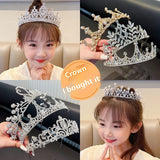 Children's Children's Crown Headdress Girls Princess Crown Hair Clip