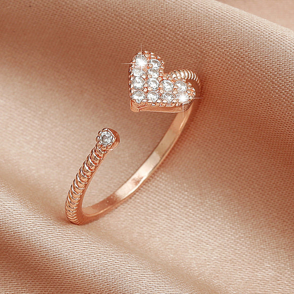 Japanese And Korean Ins Special-interest Design Love Heart-shaped Ring