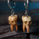 Gothic Skull Earrings Halloween Handmade