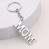 Creative Father Mother's Day Gift Zinc Alloy Letter Keychain