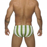 Striped Swim Briefs Simple Three-dimensional