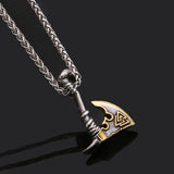 Jewelry Necklace Stainless Steel Axe Pendant Titanium Steel Orchid Chain Men