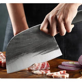 Hand-forged Kitchen Slicing Knife Dedicated For Chefs Cleaver Stainless Steel