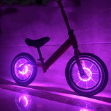 Bicicleta de equilíbrio infantil, tambor de flores, bicicleta de vento, fogo, patins, luz USB